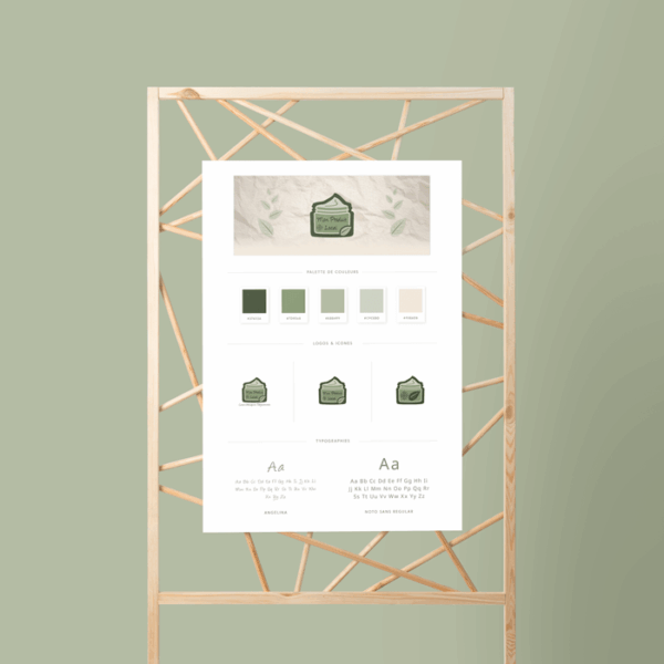 Présentation de charte graphique avec logotype