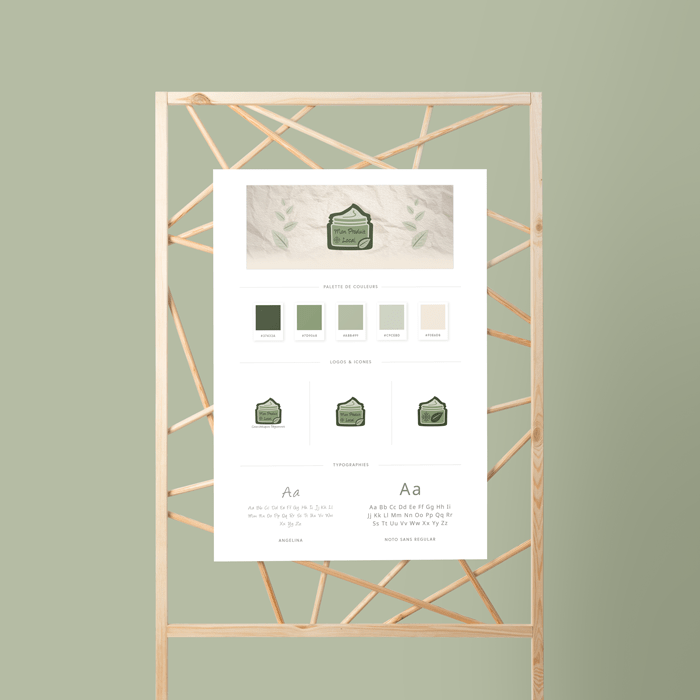 Présentation de charte graphique avec logotype