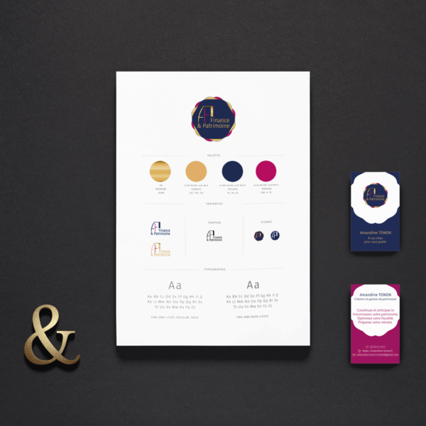 extrait de charte graphique avec logo