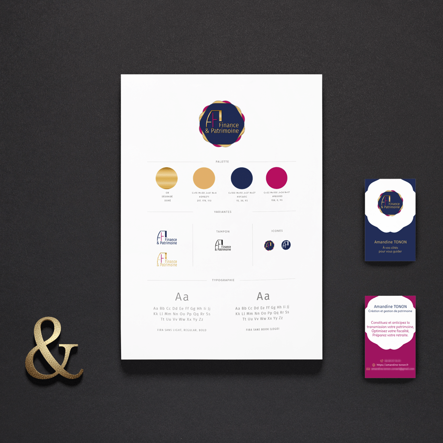 extrait de charte graphique avec logo