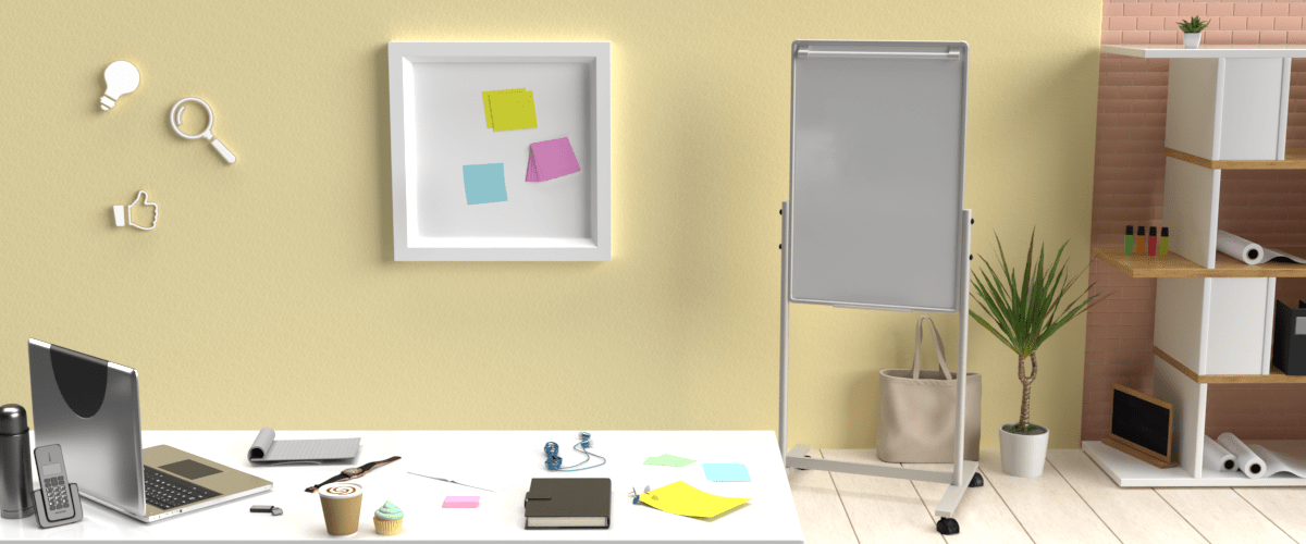 photo illustrant un brainstorming en images 3D