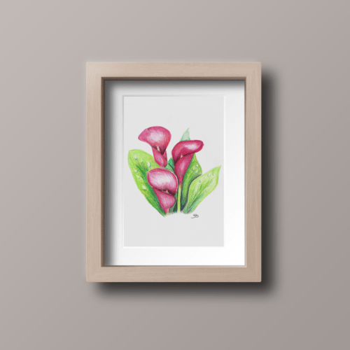 dessin crayon de fleurs