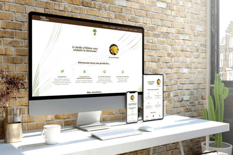 interface sur PC tablette et mobile pour écran d'accueil
