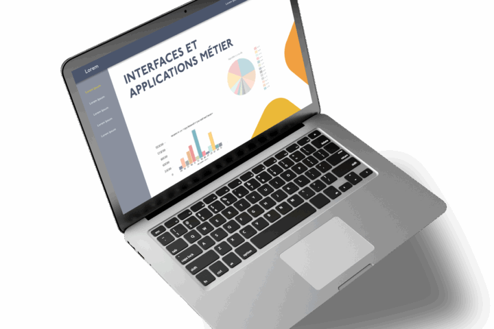 interface métier sur PC portable